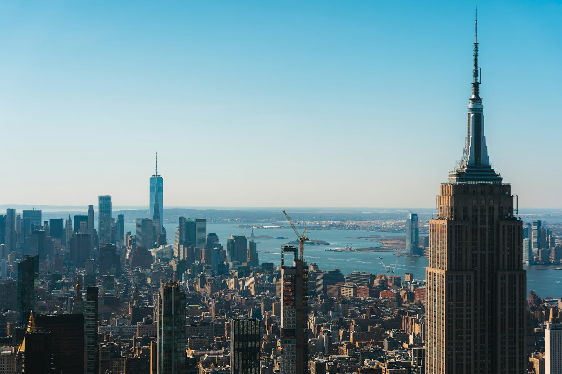 New York City skyline from across the water